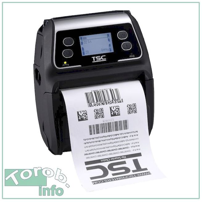 TSC Alpha-4L LCD + MFi Bluetooth мобильный термопринтер этикеток