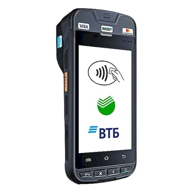 ККТ RS9000-Ф ( MC9000S-SZ2S5E00000 ) мобильная касса 4в1 с 2D сканером штрихкодов  1